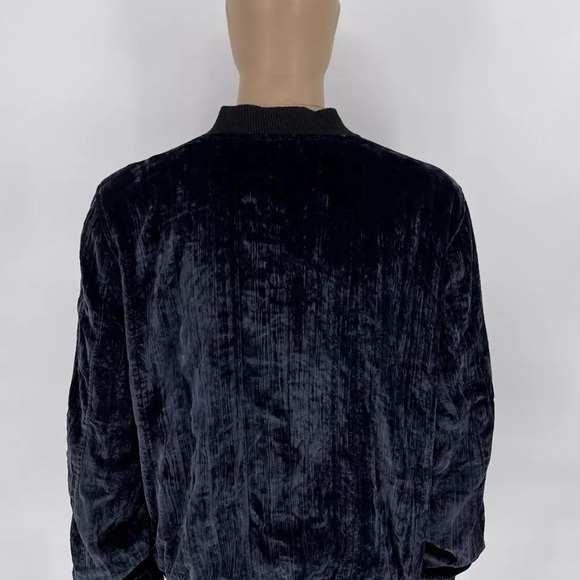 Philp Ayler Jacket Full Zip Velour Navy Blue Full Zip Men’s Size L - Picture 9 of 9